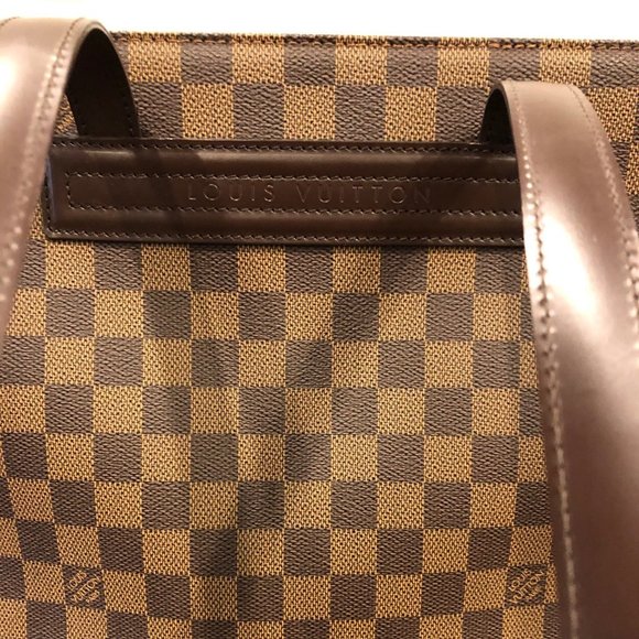 Louis Vuitton Parioli Damier Ebene with Dark Brown Leather Trim - Picture 2 of 9
